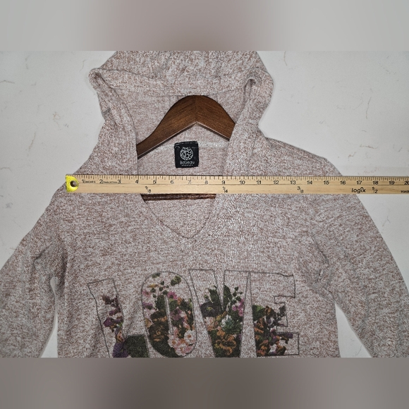 Bobeau Women's Hoodie Blouse Made In USA W/ LOVE Size Med - Picture 8 of 10